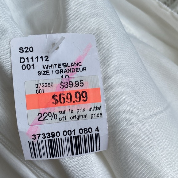 BNWT Le Chateau  White Islet Skirt - Size 10 - Picture 7 of 10